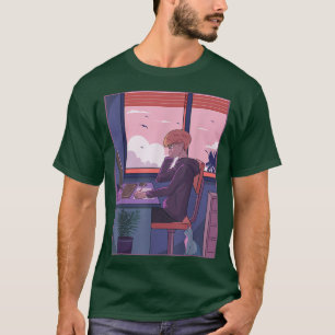 T-shirt Japonais garçon étudiant Anime Manga Graphic Japon