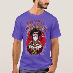 T-shirt Japonais Geisha Robot Outrun Futurism Streetwear