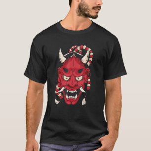 T-shirt Japonais Hannya Oni Masque Demon Tattoo Japonais