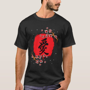 T-shirt Japonais Kanji Cherry Blossom Tokio Japon Nature J
