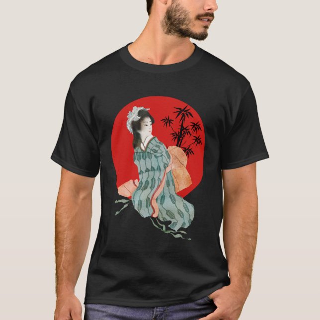 T-shirt Japonais Kimono traditionnel Robe Japon système de (Devant)