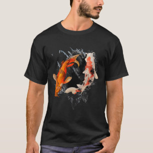 T-shirt Japonais Koi Fish I Koi Carp Pond Japon Tattoo
