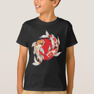 T-shirt Japonais Koi Poisson Art Pêcheur Aquaculture