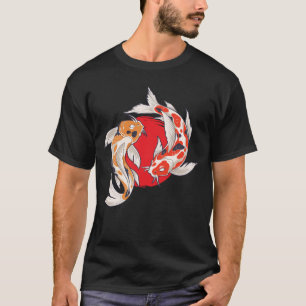 T-shirt Japonais Koi Poisson Art Pêcheur Aquaculture