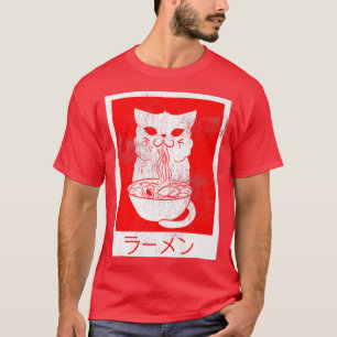 T-shirt Japonais Ramen S Chat Manger Un Bol De Nouilles 46