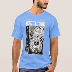 T-shirt Japonais Samouraï avec Kanji Cool Japon guerrier K