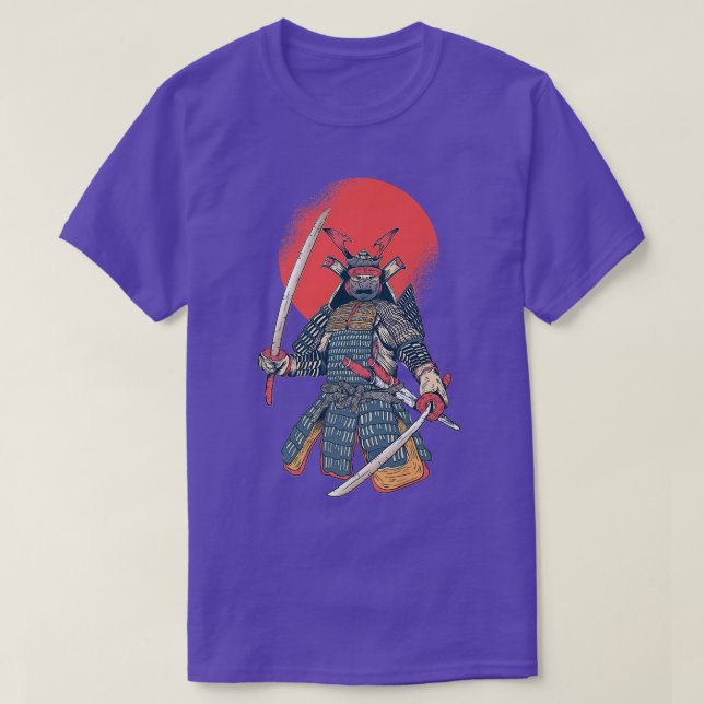 T-shirt Japonais Samurai guerrier japonais soleil (Design devant)