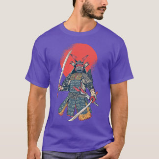 T-shirt Japonais Samurai guerrier japonais soleil