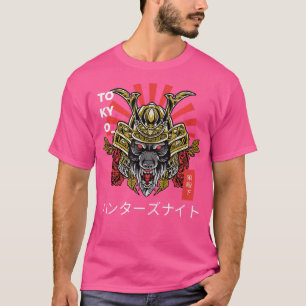 T-shirt Japonais Samurai Ninja animal sauvage Tattoo Gr