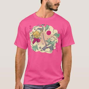T-shirt Japonais Samurai Ninja Cat Kawaii Mochi Manga Anim