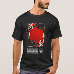 T-shirt Japonais Tokyo Nishikigoi Koi Poisson Carp