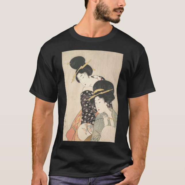 T-shirt japonais traditionnel Geisha Art (Devant)