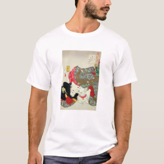 T-shirt Japonaise avec Chat, Tsukioka Yoshitoshi