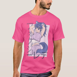 T-shirt Japonaise foxy fille, mignonne fox pour femmes T-S