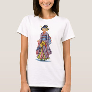 T-shirt Japonaise vintage en Kimono