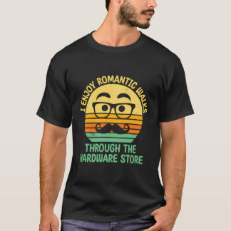 T-shirt J'Apprécie Les Promenades Romantiques À Travers Le