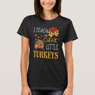 T-shirt J'Apprends À L'École Des Petites Dindons Les Plus