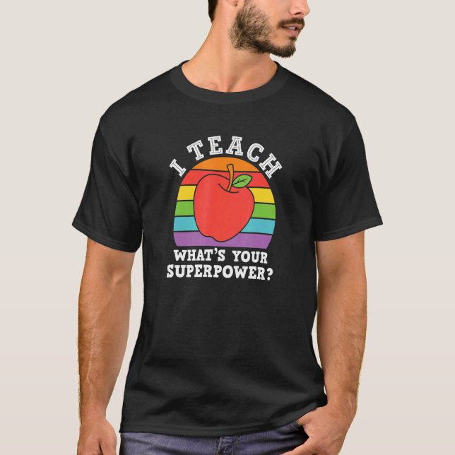 T-shirt J'Apprends à Whats Ton Super Pouvoir (Devant)