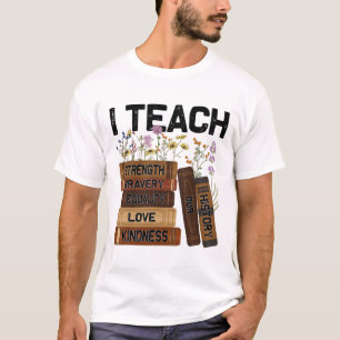 T-shirt J'Apprends Bravoure Aimer Égalité Force Bonté Fl