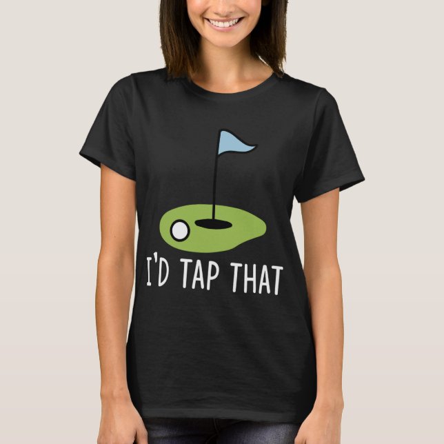 T-shirt J'Appuierais Ce Drôle Golf Papa Blague Pun Golf Pu (Devant)