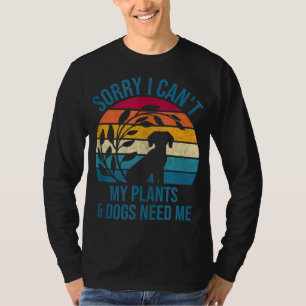 T-shirt Jardin de chien Plantes Amoureux & Chiens Gardener