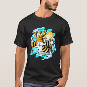 T-shirt Jardin de l'abeille à miel Gnome Jardinier Apicult