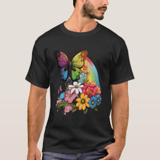 T-shirt Jardin de papillons insecte joli