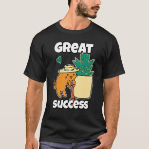 T-shirt Jardin de plantes succulentes et de chat à agave e
