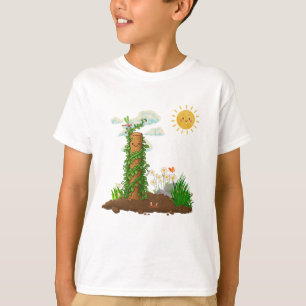 T-shirt Jardin de Sunny Pun Plante grimpante Totem Enfants