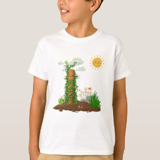 T-shirt Jardin de Sunny Pun Plante grimpante Totem Enfants