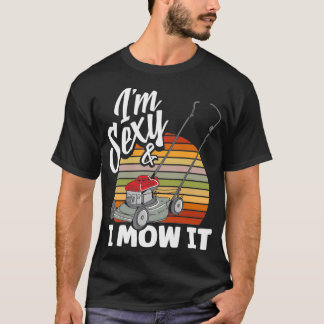 T-shirt Jardin de tondeuse de pelouse de tondeuse de pelou