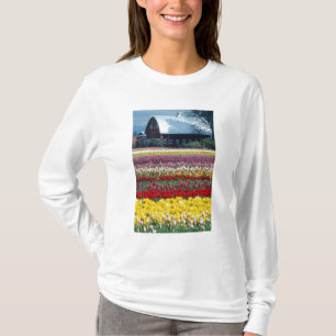 T-shirt jardin de tulipes, comté de Skagit,