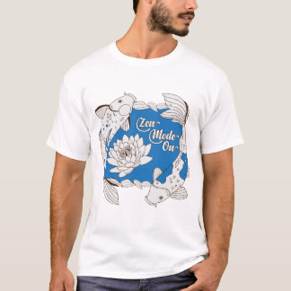 T-shirt Jardin d'eau mode Zen Art Poisson Koi