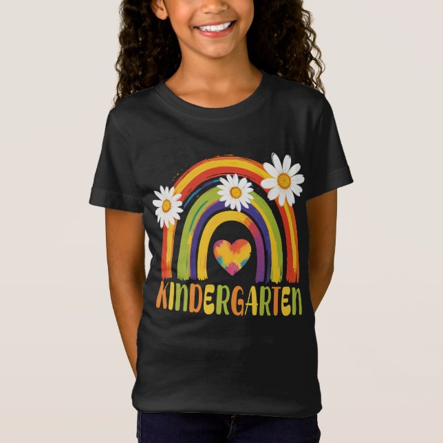 T-Shirt Jardin d'enfants Arc-en-ciel Retour à l'école Ense (Devant)
