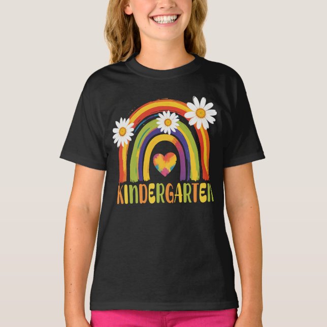 T-shirt Jardin d'enfants Arc-en-ciel Retour à l'école Ense (Devant)