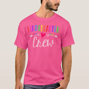 T-shirt Jardin d'enfants Crew Funny Kinder Enseignant 1er 