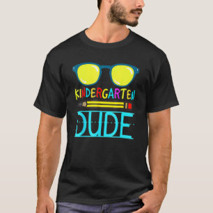 T-shirt Jardin D'Enfants Dude Funny Premier Jour Retour À 