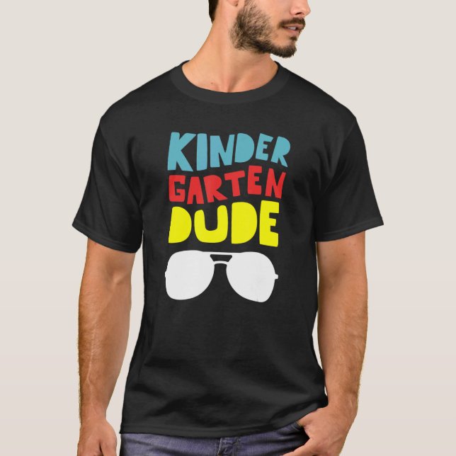 T-shirt Jardin d'enfants Dude Retour à l'école Premier jou (Devant)