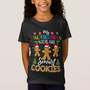 T-Shirt Jardin d'enfants Enseignant Noël Cute Smart Cookie