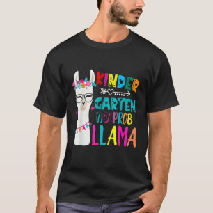 T-shirt Jardin d'enfants Enseignant Pas de Prob Llama Fill