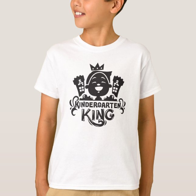 T-shirt jardin d'enfants King mignonne Enfants garçons Slo (Devant)