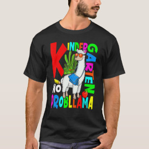 T-shirt Jardin D'Enfants Pas De Llama Prob Retourner À L'É
