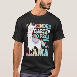 T-shirt Jardin D'Enfants Pas De Prob Llama Premier Jour De
