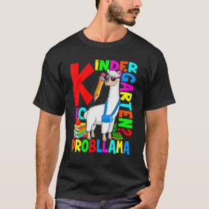 T-shirt Jardin D'Enfants Pas De Probe Llama Premier Jour R