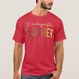 T-shirt Jardin d'enfants Professeur léopard automne Amateu