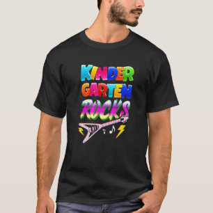 T-shirt jardin d'enfants Rocks Preschooler Retour à l'écol