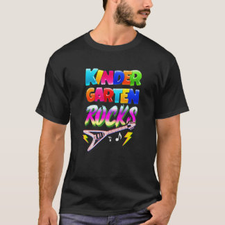 T-shirt jardin d'enfants Rocks Preschooler Retour à l'écol