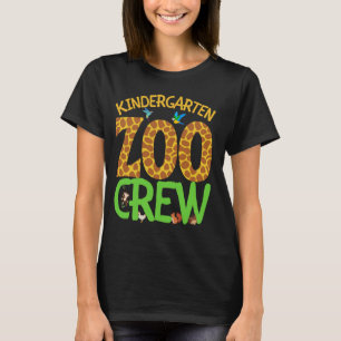 T-shirt Jardin D'Enfants Zoo Équipage De Retour À L'École