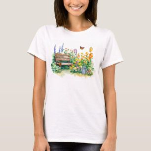 T-shirt Jardin d'été avec papillons