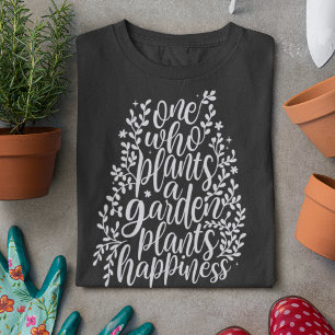 T-shirt Jardin Devis Doodles Lettrés